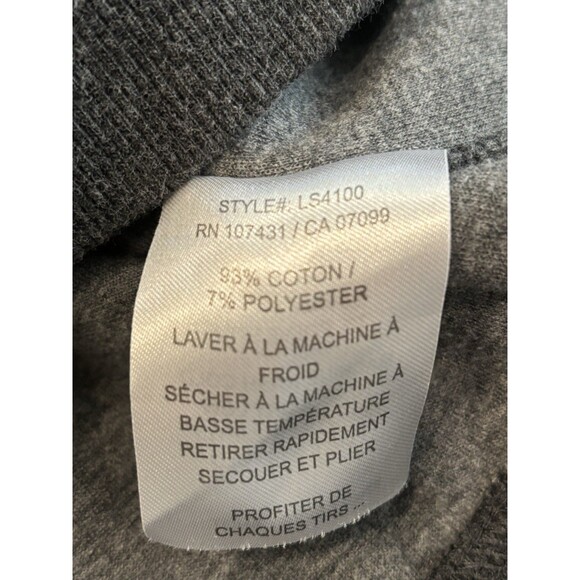 Linksoul Men's 1/4 Zip Long Sleeve Golf Pullover Tempus Fugit Gray Large Casual - Picture 7 of 8